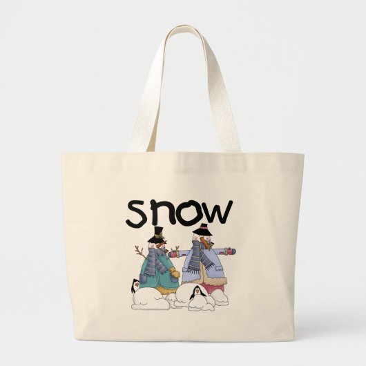 Sneeuwvrienden Tshirts en cadeaus Grote Tote Bag (Voorkant)