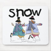 Sneeuwvrienden Tshirts en cadeaus Muismat (Voorkant)