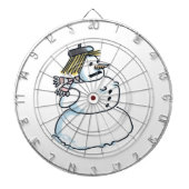 Sneeuwvrouw dartboard dartbord (Voorkant)