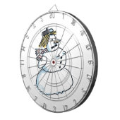 Sneeuwvrouw dartboard dartbord (Voorkant Rechts)