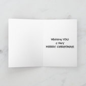 " SNEEUWVROUW" KERSTWENSEN FEESTDAGEN KAART (Binnen)