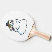 Sneeuwvrouw ping pong peddel tafeltennisbatje (Zijkant)