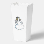 Sneeuwvrouw popcorn dozen bedankdoosjes (Voorkant)