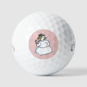 Sneeuwvrouw roze Callaway Supersoft golfballen 3 p (Voorkant)