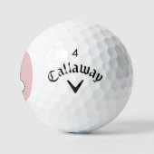 Sneeuwvrouw roze Callaway Supersoft golfballen 3 p (Logo)
