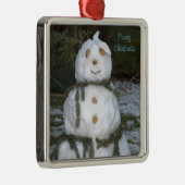 Sneeuwvrouw Seashell Kerstmis Metalen Ornament (Rechts)