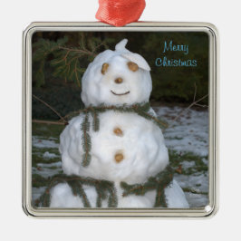 Sneeuwvrouw Seashell Kerstmis Metalen Ornament