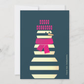 Sneeuwvrouw sneeuwman heeft hem haar kerst gegeven feestdagenkaart (Voorkant)