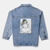 Sneeuwvrouw vrouwen denim jas denim jacket (Achterkant)
