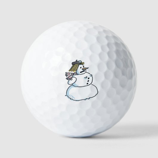 Sneeuwvrouw waardeert golfballen 12 pk (Voorkant)