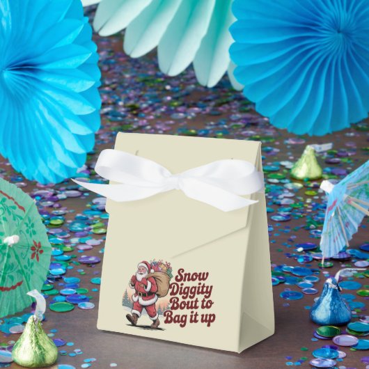 Sneeuwwaardigheid Bout om het op te pakken 90s Chr Bedankdoosjes (Feest)