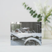 Sneeuwwagen Briefkaart (Staand voorkant)