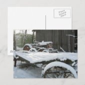 Sneeuwwagen Briefkaart (Voorkant / Achterkant)