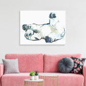 Sneeuwwand Canvas Afdruk (Insitu (Woonkamer))