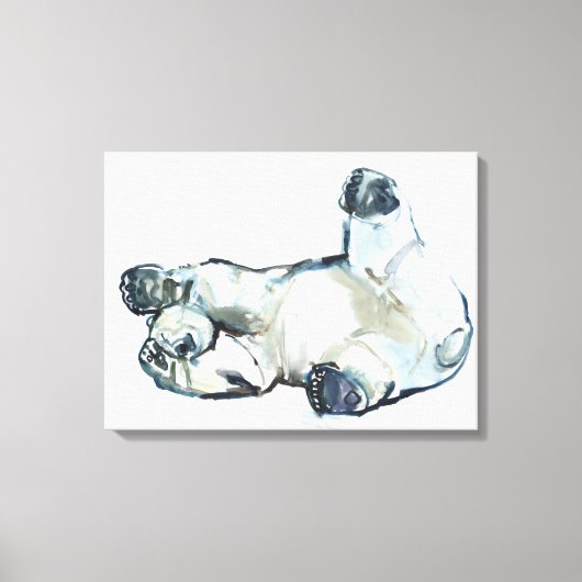 Sneeuwwand Canvas Afdruk (Voorkant)