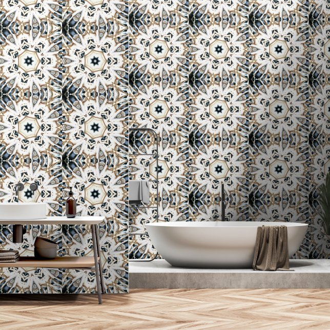 sneeuwweb behang (Badkamer)