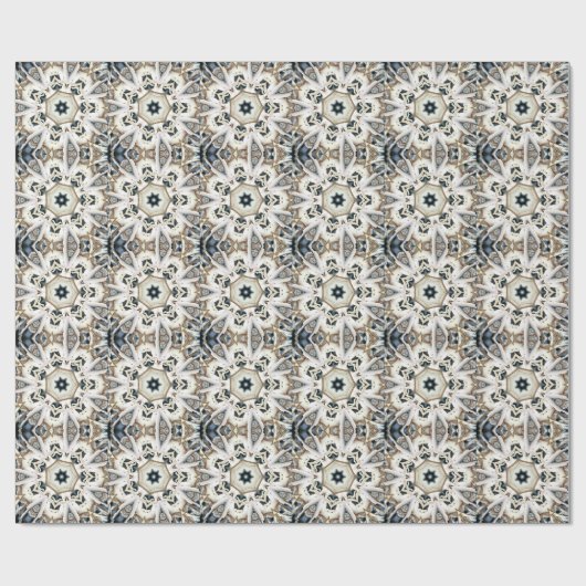 sneeuwweb cadeaupapier (Vlak)