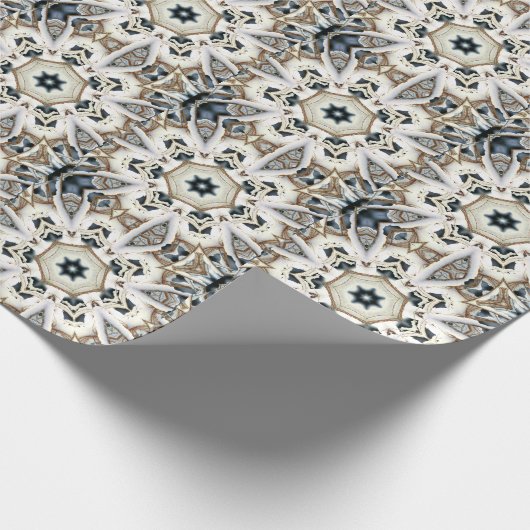 sneeuwweb cadeaupapier (Hoek)