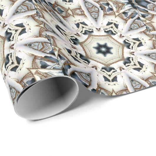 sneeuwweb cadeaupapier (Rol Hoek)