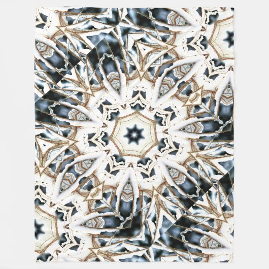 sneeuwweb fleece deken (Voorkant)