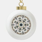 sneeuwweb keramische bal ornament (Voorkant)