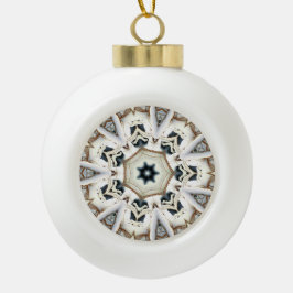 sneeuwweb keramische bal ornament