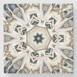 sneeuwweb stenen onderzetter