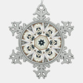 sneeuwweb tin sneeuwvlok ornament (Voorkant)