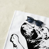 Sneeuwweekloper, Eenvoudige Silhouet Strandlaken (In situ)