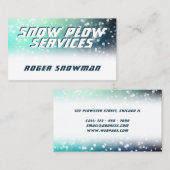 Sneeuwweerafbeelding Visitekaartje (Voorkant / Achterkant)