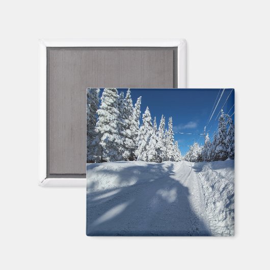 sneeuwweg magneet (Voorkant / Achterkant)