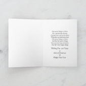 SNEEUWWERELDBOL - CHRISTMAS - ONZE GEZIN VOOR JULL FEESTDAGEN KAART (Binnen)