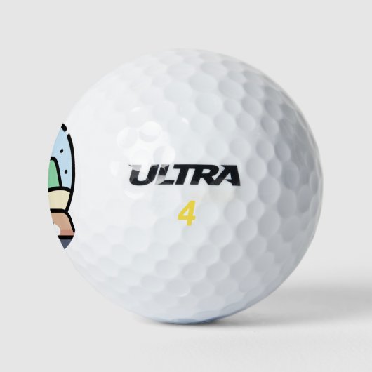 sneeuwwereldbol golfballen (Logo)