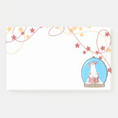 SneeuwWereldbol kerstpolaire Beren notities Post-it® Notes (Voorkant)