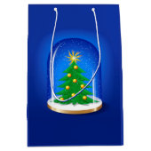 sneeuwWereldbol Medium Cadeauzakje (Voorkant)