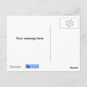 Sneeuwwereldbol met sneeuwzang briefkaart (Achterkant)