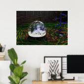 sneeuwWereldbol Poster (Thuiskantoor)