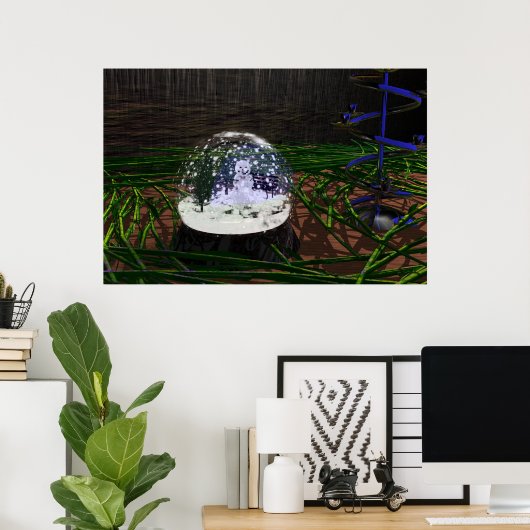 sneeuwWereldbol Poster (Thuiskantoor)