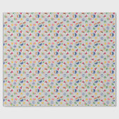 SneeuwWereldbol Santa Hat Persoonlijke kerstcadeau Cadeaupapier (Vlak)