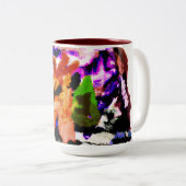 Sneeuwwereldbol Tweekleurige Koffiemok (Voorkant rechts)