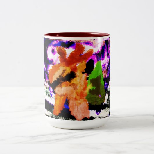 Sneeuwwereldbol Tweekleurige Koffiemok (Center)