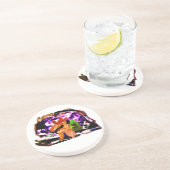 Sneeuwwereldbol Zandsteen Onderzetter (Zijkant)