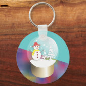 sneeuwWereldbollen Sleutelhangers (Voorkant)