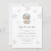 sneeuwWereldbollen Winter Wonderland Winter Baby s Kaart (Voorkant)