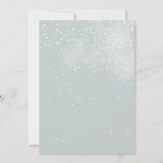 sneeuwWereldbollen Winter Wonderland Winter Baby s Kaart (Achterkant)