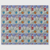 Sneeuwwerkpapier Cadeaupapier (Vlak)