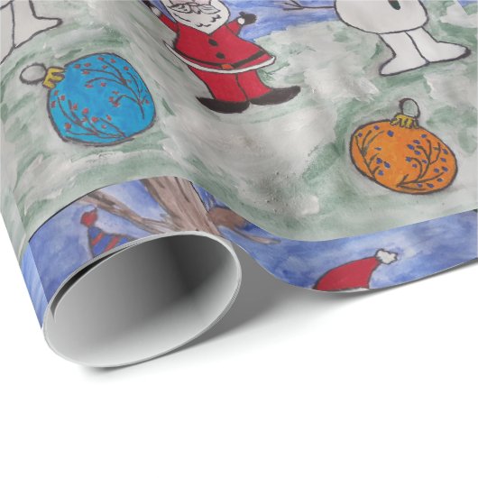 Sneeuwwerkpapier Cadeaupapier (Rol Hoek)