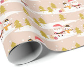 Sneeuwwerkpapier Cadeaupapier (Rol Hoek)