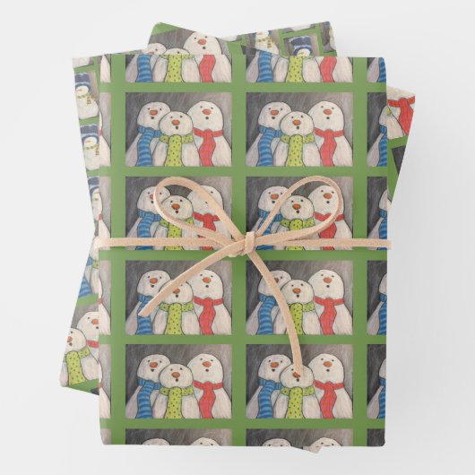 Sneeuwwerkpapiervaten met drie vellen (In situ)