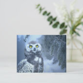 sneeuwwieg briefkaart (Staand voorkant)